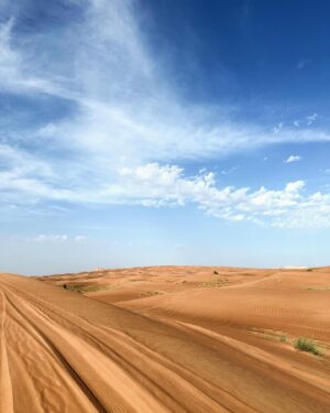 May Phua Instagram - Hot, arduous to walk on sand. Walked uphill to inhale the beauty of seeing the vastness of the desert.
And jumping up doesn’t make it easier, thank goodness the photographer wasn’t too bad😂.

#dubaidesert