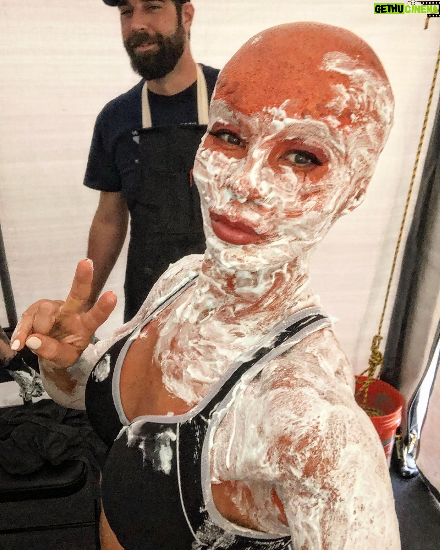 Mayling Ng - 789 Likes - You asked for more @thesuicidesquad Mongal scope 🧡
The @legacyeffects team was so good at keeping #Mongal make up on ✊ when I wrapped sometimes it took us 2hrs to get it all off🥵 #SFX insiders trick….lathering on shaving foam in a sauna tent✌️ @dccomics