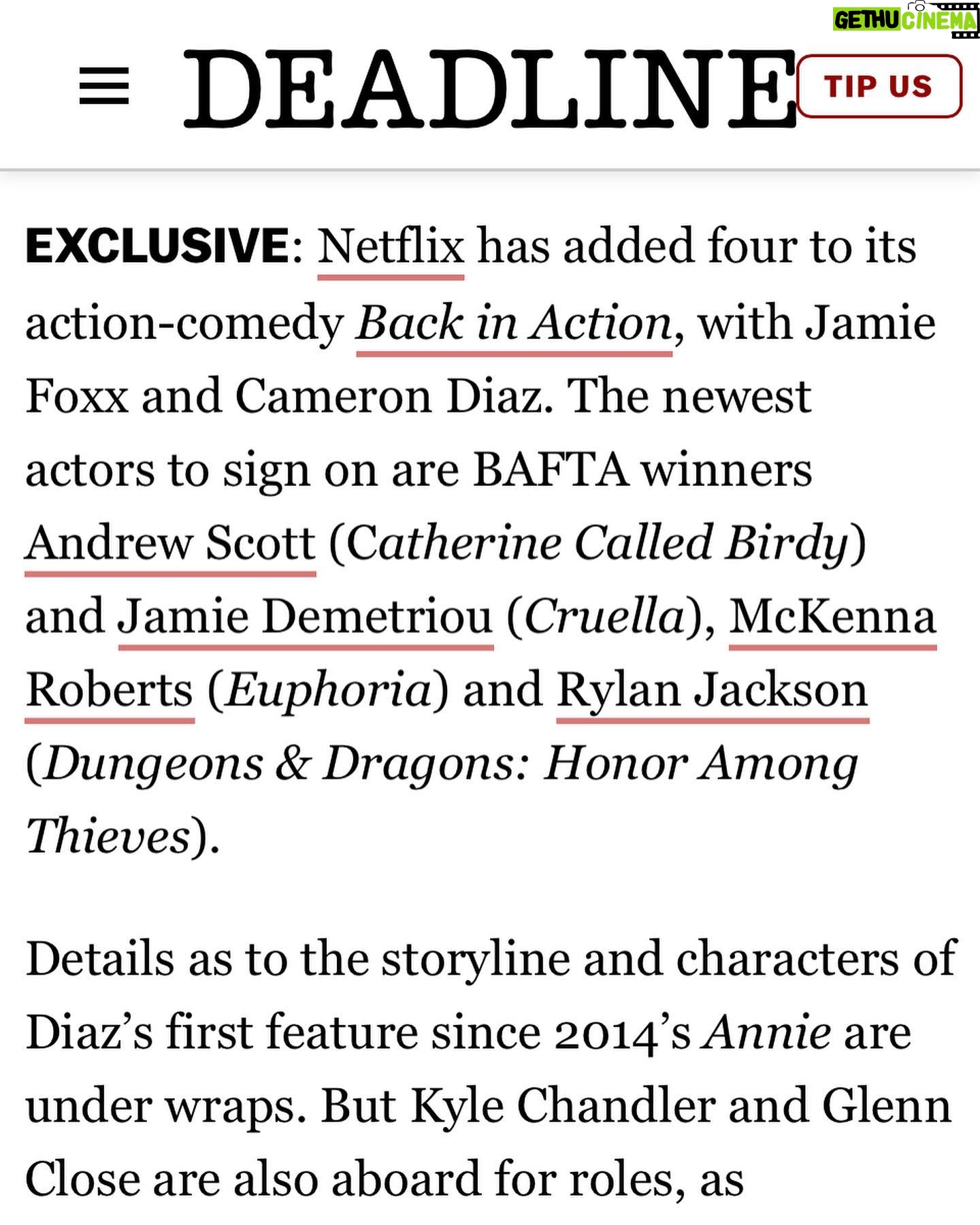 McKenna Roberts - 3 Likes - Iām happy to share the good news!! So excited to be apart of the Netflix family and I canāt wait for everyone to see this amazing film we are working on!! #backinaction
