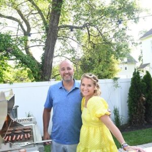 Meaghan B. Murphy Instagram - What I wish our Father’s Day looked like vs. reality. ⬅️ SWIPE ⬅️

We love you to Long Island and back in traffic, Patrick Murphy. 🧡 You are the ultimate lax 🥍 dad & co-captain in life. I know our own dads are proudly cheering us on from heaven 😇

📸 @johnherr 
🏊🏻‍♀️ Pool design @harmonydesigngroup 

#fathersday #dadsofinstagram #dadsday #lacrossedad #backyardgoals