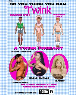 Meatball Instagram - Come on out to @precinctdtla this Wednesday for the first ever twink pageant! So You Think You Can Twink, hosted by me and graciously sponsored by @daddytv!!! We’ll be putting these twinks through the wringer to see who is the twinkiest twink in all of Los Angeles! With special guest judges @naomismalls @darbylynncartwright and @_judasking .
Doors at 9
SHOW STARTS AT 10pm so don’t be late!
