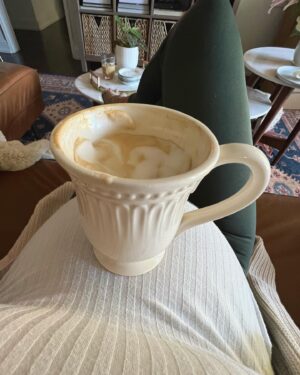 Megan Mitchell Instagram - The real winner of this pregnancy. Breakfast and my built-in coffee shelf