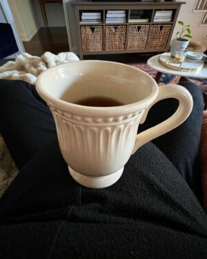 Megan Mitchell Instagram - The real winner of this pregnancy. Breakfast and my built-in coffee shelf