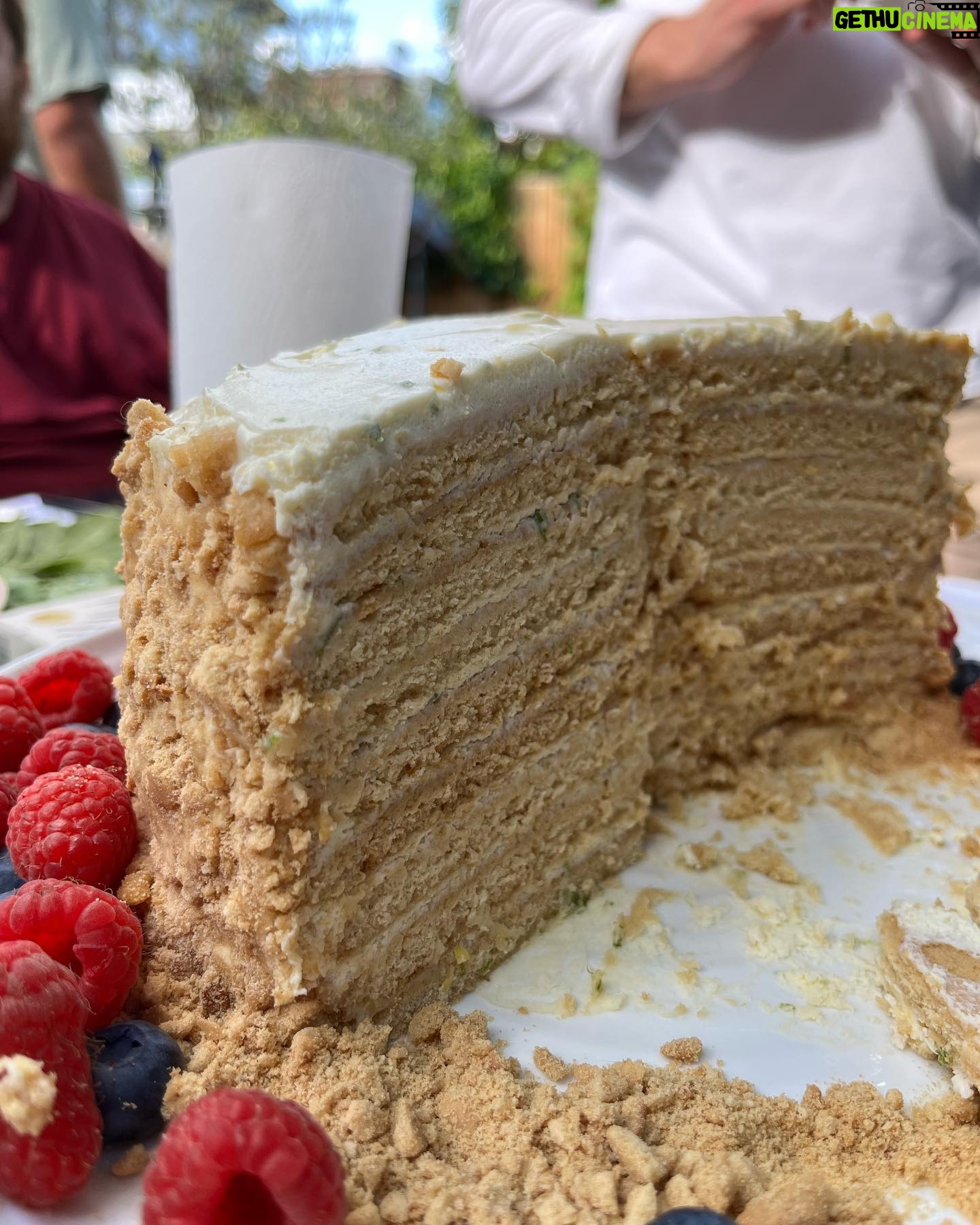 Megan Taylor - 3 Likes - It’s my birthday 🎈 and I made a Russian honey cake 🎂
I love nothing more than trying out a new style of baking and I chose mine and mums birthday to make a totally random cake (random to me but not online-there are millions of recipes around). It’s basically a stack of biscuits. I used nine biscuits. Then a cream, sour cream, honey, vanilla icing. I added the zest of lemon and lime to the icing which made it much nicer for me as someone that doesn’t really love cream.
Swipe through the carousel to see the making of it xx
•
•
•
It’s my birthday and I made a cake 😆
#baking #russianhoneycake #bakeoff #britishbakeoff #birthday #itsmybirthday