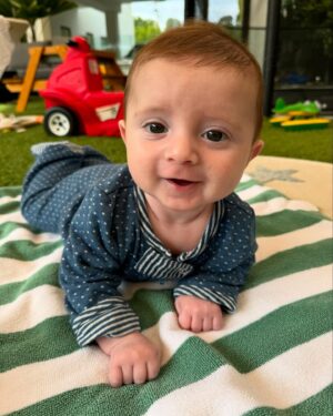 Meghan Trainor Instagram - MY SWEET BARRY BOY IS ONE!!! WHAT IS HAPPENING!? 😭🧸 I blinked but also it feels like I’ve known you my whole life. We all love you so much! Thanks for all the beautiful smiles and sweet hugs and kisses💝 you are a gift🥹 @darylsabara