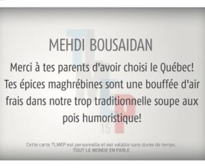 Mehdi Bousaidan Instagram - Merci @danyturcotte pour la belle carte !

@off_tlmep