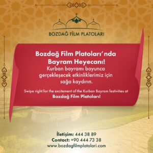 Mehmet Bozdağ Instagram - Beklenen o program geldi! Kurban Bayramı’nda Bozdağ Film Platoları’na bekliyoruz!

Expected programs arrived! We are waiting for you at Bozdağ Film Platoları for the Sacrifice Feast!

#BozdağFilmPlatoları #KurbanBayramı #horseshow #KuruluşOsman