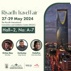 Mehmet Bozdağ Instagram - We are pleased to announce our participation in Riyadh Travel Fair.

Visit our booth at Türkiye pavilion (Hall 2, No: A-7) and immerse yourself in the captivating world of Bozdag Film Platoları.

For a unique journey feeling through Turkish history and culture, we look forward to welcoming you!

Türk tarihi ve kültürüne benzersiz bir yolculuk hissi için sizleri Riyad Travel Fair Hall 2 A-7 nolu standımıza bekliyoruz.

#Riyadh #BozdağFilmPlatoları #RiyadhTravelFair2024 #Cerkutay #OrhanBey #Holofira