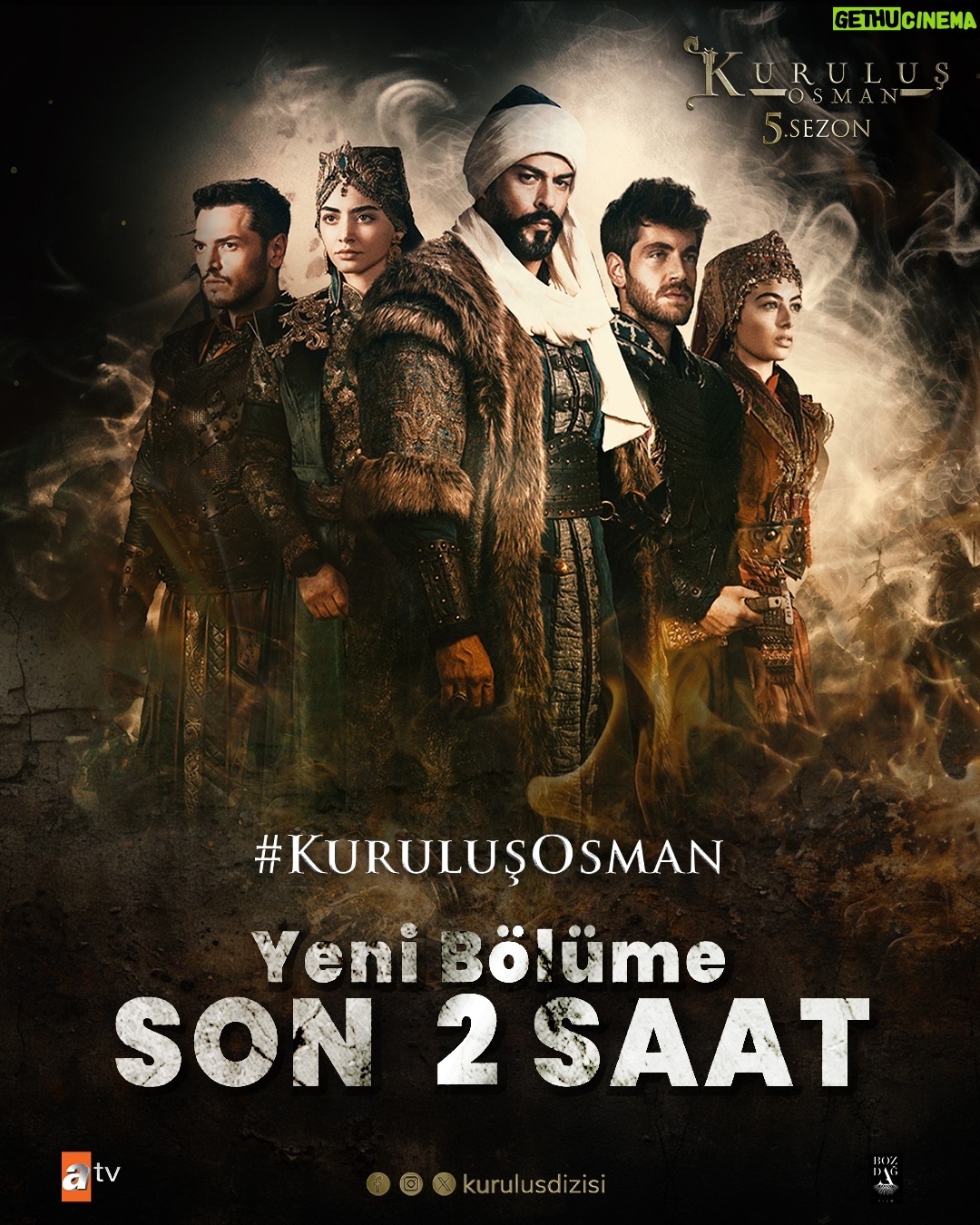 Mehmet Bozdağ - 2.2K Likes - Bu akşamki etiketimiz #KuruluşOsman 🔥
Our hashtag for tonight #KuruluşOsman 🔥
#KuruluşOsman heyecan dolu yeni bölümüyle bu akşam 20.00’de #atv’de!
Episode 163 will be airing tonight!
@kurulusdizisi @bozdagfilm @atvturkiye