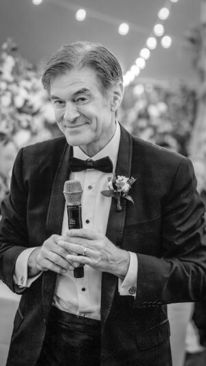 Mehmet Oz Instagram - In my speech at Oliver and Katie’s wedding, I shared 3 important tips for a successful marriage:
1️⃣Marriage is about math — 2 people become 1, then marriage is the process where they determine which one. Actually, the math is magical, since 1 1 = everything, The Relationship is bigger than either of you alone.
2️⃣Expect the unexpected — marriage is messy, so bring a plunger! Humans are a weak species, but we communicate incredibly well so use this talent and remember that laughter is the closest distance between 2 people.
3️⃣Marriage is like music — it’s a symphony of high notes and low, darker moments. This is a big part of why marriage has been the best decision of my life, and will be for Oliver and Katie, too, if they are aware of each other’s desires and are honest with themselves about their needs.