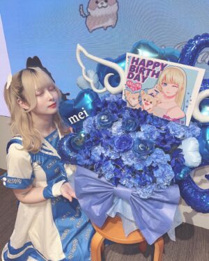 Mei Hashima Instagram - 生誕祭1日目ありがとうございました🩵🩶
久々にみんなに会えて幸せでした。
明日で終わってしまうと思うとまた寂しくなっちゃうけどこの時間の幸せ噛み締めて楽しもうと思う！

今日は本当にありがとう☺️