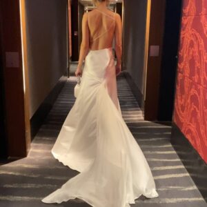 Melina Vidler Instagram - I do x x 
Wearing a custom made gown by @danielmoorecouture the legend himself, with 
@fairfaxandroberts earrings worth more than a Sydney home, 
@olgabergofficial clutch,
H&M by the devine @jessmaas_ @jessmaasbeauty 
Styled by the delicious @donnygalella 
Assisted by the beautiful @phoebee.johnson 
#aactas #aactaawards