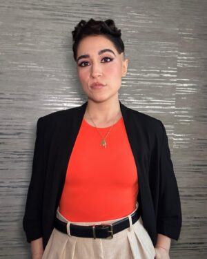 Melissa Navia Instagram - ☄️ ☄️ ☄️

By @scotiaboydmakeup
For @thenationalspacesociety #ISDC2024
With @joey_flaherty & @innovativeartists
