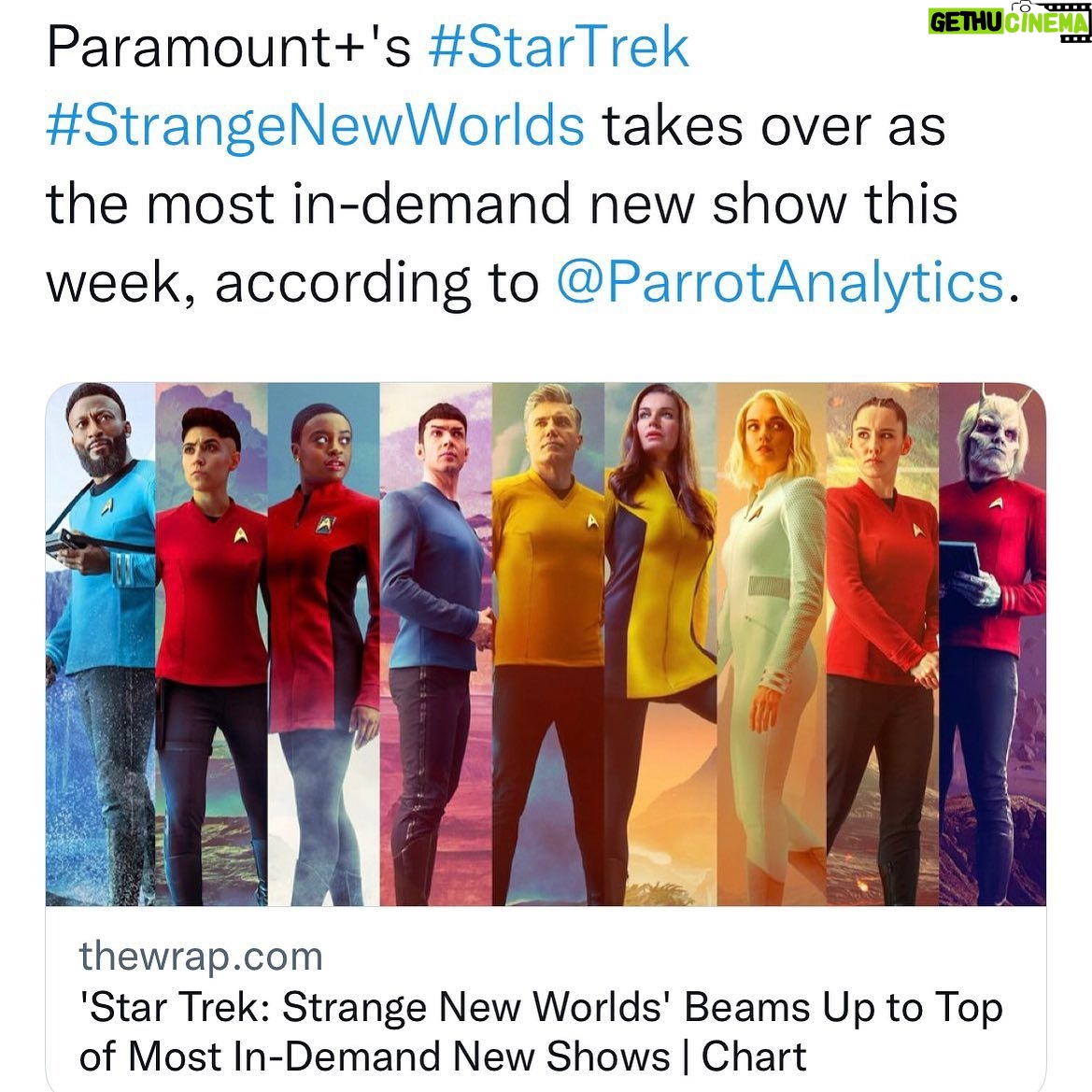 Melissa Navia - 1.9K Likes - Yayyy. Number one. Brian called it. He saw the scripts, heard the Zoom cast reads, listened to my stories after every day of filming, knew my castmates’ resumes better than I did, filled me in on franchise details I had no idea about, watched The Original Series, Deep Space Nine, and The Next Generation with me, had the movies prepped for me to watch when I was ready (but we never got the chance because f*ck holidays forever), and had no doubt that this would not only be the best new show when it debuted, but that it’d be the best Star Trek show ever. (His words, not mine.) And he did all this with such a nonchalant coolness that I don’t think it ever truly dawned on me just how much of a fan he was, an undercover Trekkie if you will, and how very proud he was of me and impressed by what we accomplished. He did all this while still doing all his own work, writing and recording music, cooking the best dinners, playing guitar and piano, working on his computers, helping me in every single one of my auditions, going for walks and drives with me and bike rides, surprising me with gifts that I didn’t ask for but that now I can’t go a day without.
Yesterday was five months. Five strange, overwhelming months. I didn’t cry because I didn’t have the time and because Brian wouldn’t have wanted it. I was on set all day, shooting Season 2 - a day that started early in the morning with me watching a scene from Frasier where Frasier gives his son a Bar Mitzvah blessing (unknowingly) in Klingon. You need to watch the full episode for context, but the scene is brilliant and heartwarming. So I started the day laughing, with Brian.
Please continue to speak his name, share his stories, listen to his music (@thesagespeaksnyc is only a start), and do things as he would’ve done, with an appreciation for life that was unparalleled. Plenty of Bickie celebrating to come this summer and fall, in NYC and Ballyshannon and wherever I go, so get ready. And please do not worry about me or be sad for me and especially not for Brian. It’s the last thing he’d ever want. It’s not us at all. I’ve got Brian watching over me more than ever and he’s got me looking out for him. #StrangeNewWorlds