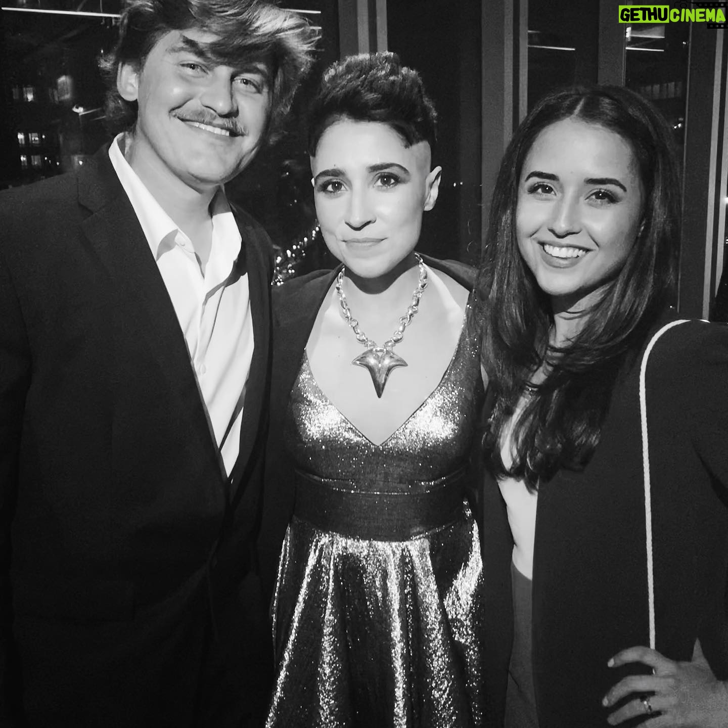 Melissa Navia - 5.4K Likes - Six months ago I didnāt want to leave my couch. I did not see the point. I only saw black. Problem was that not only did I need to leave my couch, I needed to leave the country and, ultimately, the planet, at the helm of a starship. These two beautiful angels made it happen. They put their lives on hold to make sure I made it back to Canada to film Season 2 of #StrangeNewWorlds. For me, for the show, for the fans, for my Brian, who always dropped everything to help when help was needed. āØ
This was us at our NYC premiere. Connor, @sorayadesignsthings, and me, wearing Brianās black suede blazer and a space-age silver dress named Celeste. {Necklace by Patricia Von Musulin.} š©āšš #ForBrian #WithBrian #StarTrek #StarTrekSNW #NotTodayGrief