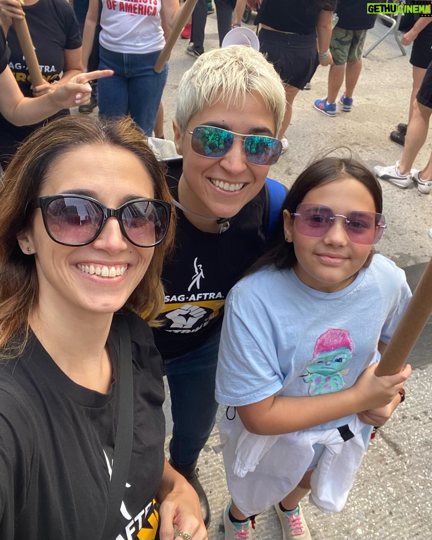 Melissa Navia - 4.5K Likes - On the picket line this week with my niece & @the_furious_owl! Thank you to all the friends & family members & sister unions who have been fighting with us. Standing together is everything. Solidarity is why we know we will win. ✊🎭 I owe so very much of my ability to endure and succeed in this business to my family and my Brian, who have always and fervently supported my ambitions and championed my efforts.
I have found that the people you surround yourself with are as important to artistic success (and sanity) as everything you yourself bring to the table, not least of which is that burning, at-times inexplicable passion from deep within that urges you in even the darkest moments to “never give up, never surrender!”
I cannot wait to get back to work, to get back to doing what I love with a supremely talented cast & crew of storytellers. Until then, a life of uphill hustling has primed all us working actors & writers for this moment. However long they think we can go, we can go longer. Because the future of our industry is at stake. Because we deserve fair contracts, respect, transparency, and living wages for the work we do and the stories we look forward to getting back to telling.
@sagaftra @sagaftrafound
#SAGAFTRAstrike #SAGAFTRAstrong