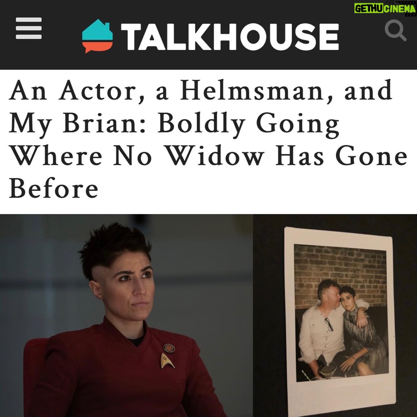Melissa Navia - 5.4K Likes - This piece I wrote for @talkhouse is a part of my heart. āØLink in Bio⨠About my lifeās work, my dream role, and my late prince. And a thank you to my family, friends, and the #StrangeNewWorlds cast & crew who held me up, honored Brianās memory, and made me smile again.
Thank you to everyone who has already read it and messaged me or posted in any way to share how my words have reflected your own experiences with grief. The extraordinary people in your lives have changed you forever. Your memories of them are powerful. Keep telling their stories. Furious hugs to all of you. Furious because this sucks. Hugs because they help. #Grief changes everything. The pain is real. But itās okay. We got this. To the stars, through hardship⦠šš #ForBrian @thesagespeaksnyc #StarTrek #StarTrekSNW @startrek @startrekonpplus @talkhouse #Talkhouse @imprintpr @take3talent @erabon @natashamatallanamarken @mattsherman #actorslife