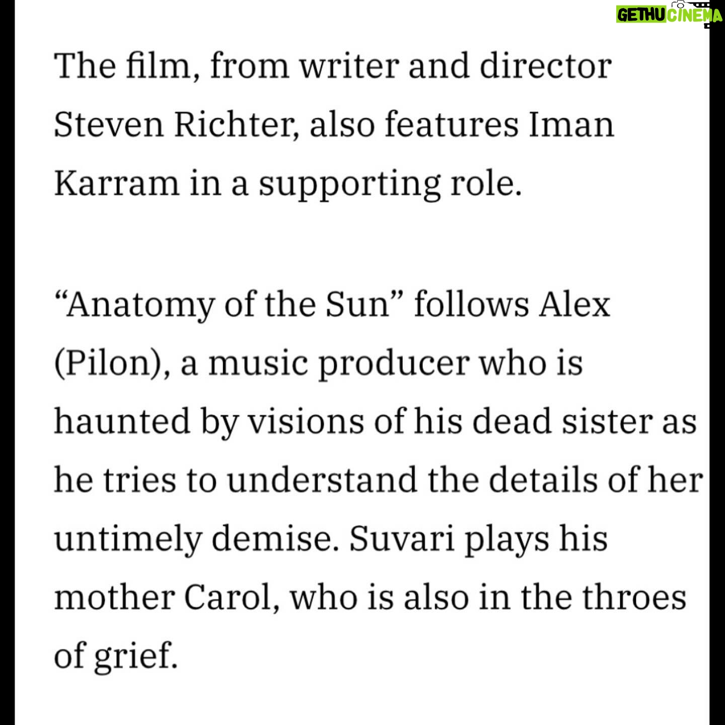 Mena Suvari - 3 Likes - So excited to be a part of this, absolutely cannot wait, and completely honored. ✨
•••••••••••••••••••••••••••••••••••••••••••••••••••••••••••
Repost from @candid_broads_prod
•
As we currently stand on home soil (or sand, really) in the midst of the Cannes Festival, we thought it would be time to share some good news we’ve been, until now, keeping tucked away under our cinema seats.
We are immensely excited to be joining US production company 2:22 Pictures on the upcoming psychological drama “Anatomy of the Sun”, written and directed by @stevenrichterfilm (Raindance ‘Film of the Festival’ nominated feature “Centre of Gravity”).
The film will be headlined by “American Beauty” actress @menasuvari and rising Canadian star @antoineolivierpilon, two members of a grief-stricken family in which the son (Pilon) is haunted by visions of his late sister and strives to piece together the details of her untimely death.
Richter gives us a small taste of the feel of the film by calling it “an immersive visual and sonic narrative experience that blurs reality and the natural dreamscapes of the mind”.
Shooting for the feature is set to commence in fall of this year, with the title being represented by @concourse.media.
Thank you so much @variety for the article!
#womeninfilmandtv #casting #menasuvari #featurefilm #independentfilm #indiefilm #independentfilmmaker #independentfilmmakers #femalefilmmaker #anatomyofthesun #dramafilm #filmmakerfriday #indiefilmmaking #womeninfilm #indiefilmmaker
