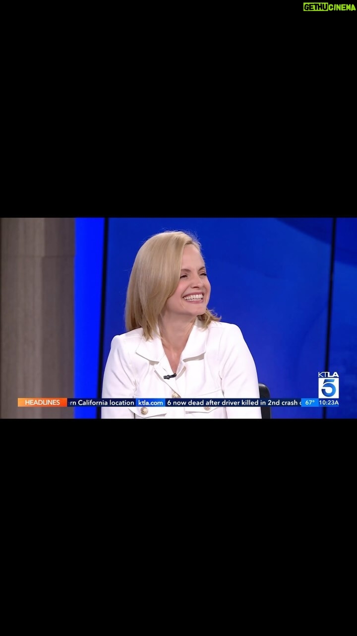 Mena Suvari - 3 Likes - I think part of what added to my giggles here is the that fact that I was perched almost 3 ft from the ground 🤣🩵✨
Much fun this morning with the @ktla5news crew for @rzrseries 🖤
Thank you again for having me, you’re so wonderful @samontv ✨
And shouts to Glam Fam🩵:
@nolasinger ( @lagencefashion @aeranewyork @_jennybird )
@robertti
@frankiepaynehair
✨
