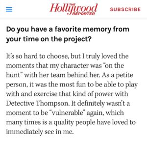 Mena Suvari Instagram - MENA x RZR x HOLLYWOOD REPORTER
Thank you @hollywoodreporter for the spotlight on SAG Award Winner and @bafta nominee, the incredible @menasuvari for her ferocious work in our series @rzrseries @officialgalafilm what a lovely and generous illustration of dreams that come true through cinema! Thank you Mena for your generous words.

Photo @dvgphotography 

#rzrseries #menasuvari #galafilm #hollywoodreporter #fyc #emmy #rzr #davidbianchi #producer #showrunner #celebritynews