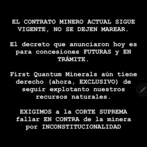 Mercedes Molto Instagram - Esto es una burla ... por Dios que piensan q tenemos una pluma en la cabeza ... el pueblo ya llego a su limite ... años haciendo lo que los gobiernos anteriores han querido con nosotros y callados ... Panamá esta en el fango señores ... imagínense todo lo que el país aguantado piensen lo que hoy sería si al menos el país hubiera adquirido la mitad del dinero que se han llevado !!! Donde estaríamos??? Nos están subestimando por las fiestas... porque nos han etiquetado por lo que hemos permitido ... están esperando que nos distraigan con fiestas y nos olvidemos como siempre ha pasado .... NO A LA MINERÍA