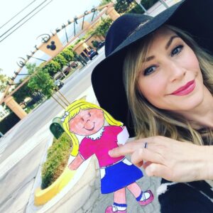 Meredith Monroe Instagram - Ok so #flatsally & I had an #audition today, she's not much of a #copilot as we wrongly went to #disney studios 1st...