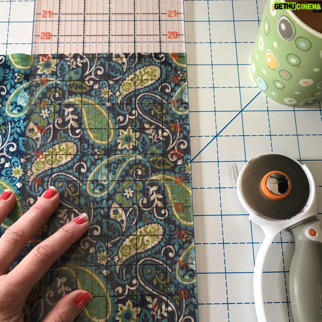 Meredith Monroe - 479 Likes - Starting a new project! I’m not a #pattern #maker so I’m winging it, not easy for a dyslexic #lefty 🤪 but #kidsareawaymomwillplay #sewing #create #fridayfun #clockisticking #challengeyourself #trynewthings #momneedsamanicure