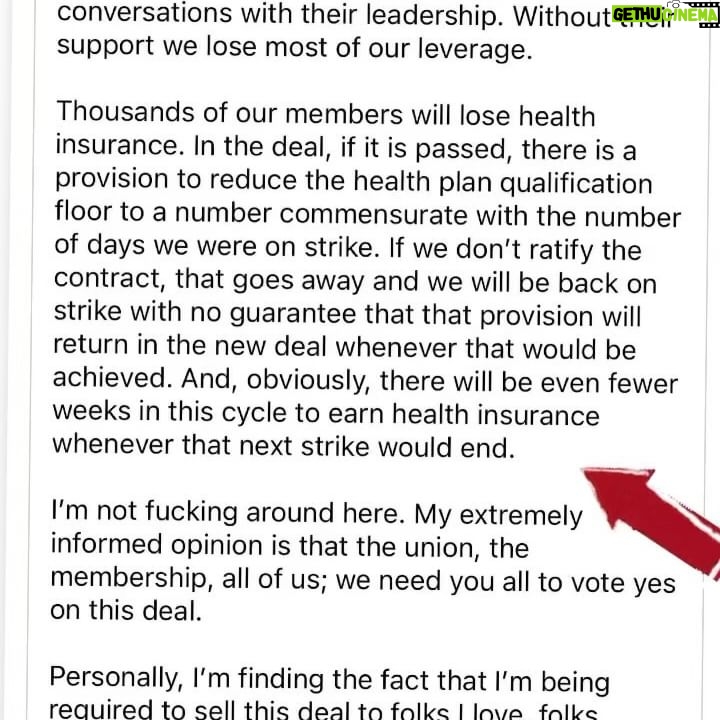 Merrin Dungey - 617 Likes - @sagaftra members do not miss this post. Read the whole thing before you throw your vote away.
Thank you @drew_droege for sharing this important information, and thank you @flatfootgaston for your service ā¤ļøā¤ļø