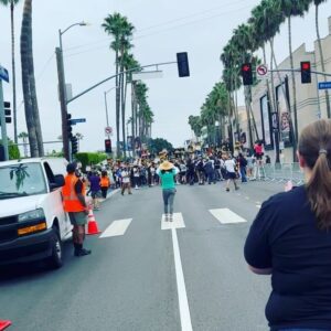 Merrin Dungey Instagram - I’m exhausted but my cup gets filled with the love and support of my fellow actors and writer friends as we continue to fight the good fight. Please sort this out. We miss working. We hate what this is doing to us, to our fellows, to the economy. But we are not giving up. 
#sagaftrastrong💪🏾 
#wgastrong