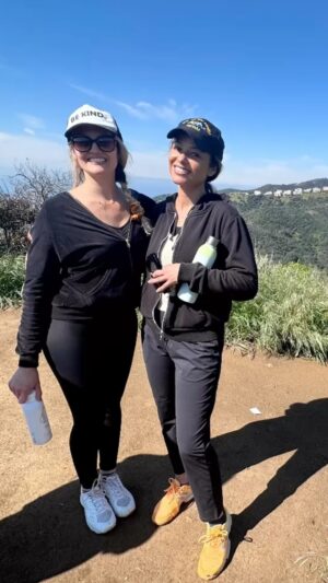 Meta Golding Instagram - Today we hiked in honor of Haiti and raised money and awareness for a great organization @hopeforhaiti Thank you @skylerbadenoch and everyone at #hopeforhaiti for all the great work you do  #haiti #hiking #haiticherie #meta #losangeles
