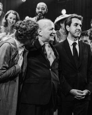 Micaela Diamond Instagram - my heart has grown so many sizes!! here’s me with my heroes. happy opening to my dear company of @paradebway. 

styled by @jakesokoloff 
dress: @_aje_ 
earrings: @ettika 
shoes: @dolcevita 
mother: @mamakdiamond