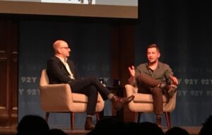 Michael Angarano Instagram - according to my calculations, this mini press day we did for AVENUES happened a year ago today. @nicholasbraun & i spoke about how we’ve been in 4 movies together but this was the hardest one, and then Steven Soderbergh and I drank @singani63 from flasks as we did a q&a to a NY audience mostly comprised of Angarano’s. it was a very good day. and if you haven’t seen it yet, check out AVENUES, the film I wrote & directed on iTunes and prime.