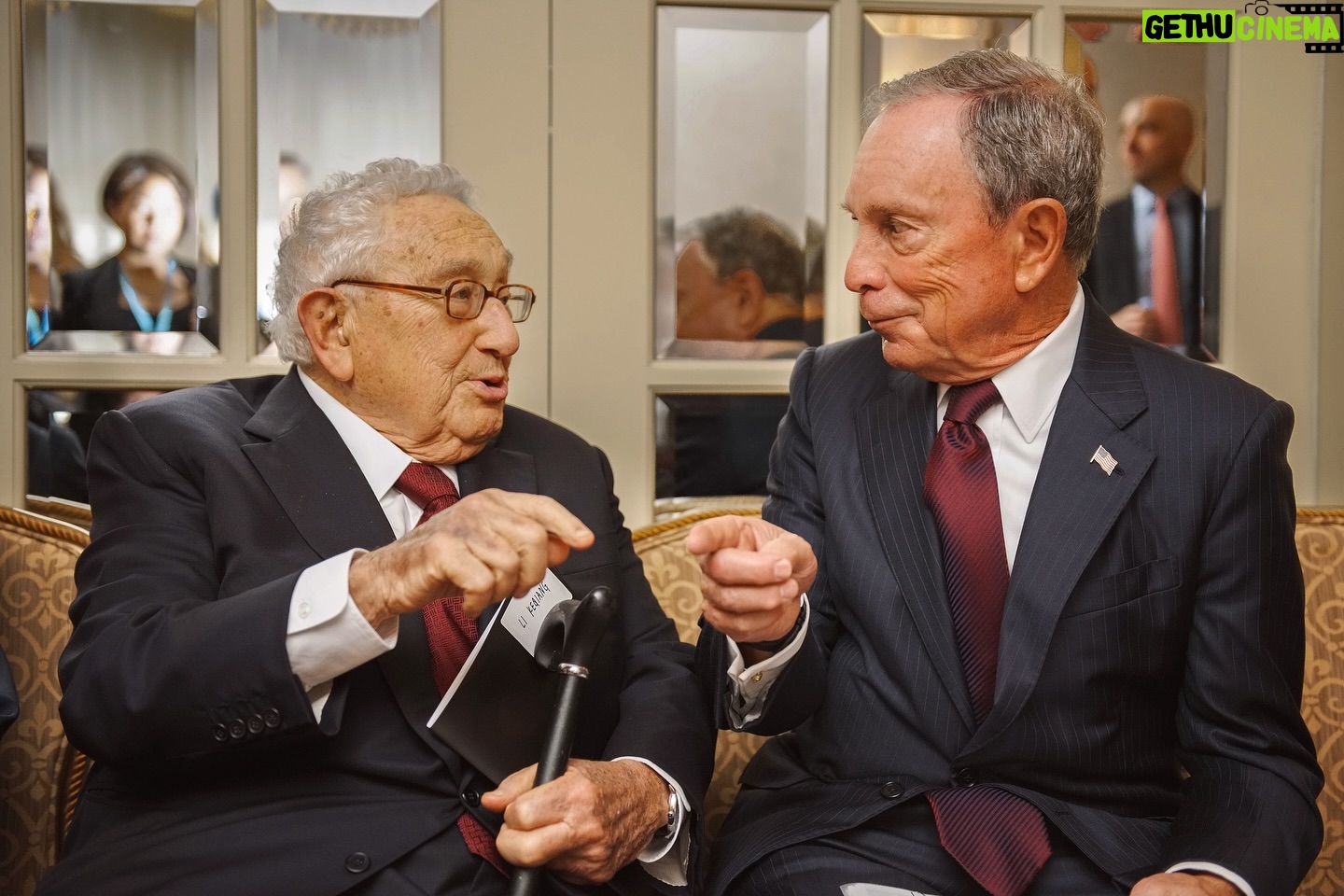 Michael Bloomberg - 3 Likes - Nobody in our country exercised more influence over global affairs over a longer period of time than Henry Kissinger, and his death is a loss for our country and the world – and for all of us who were fortunate enough to call him a dear friend and mentor. Henry was incredibly kind and unfailingly devoted to his friends – a side of him that the public rarely saw – and endlessly generous with the wisdom gained over the course of an extraordinary life that included escaping Nazi Germany for New York, serving in World War II, and rising to become one of the most consequential public figures in American history, more so than many presidents. His legacy will shape the world for decades and even centuries to come. I’ll miss him dearly, and my heart goes out to Nancy and her family.