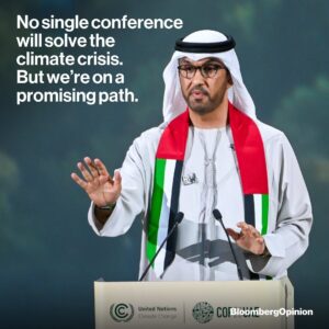 Michael Bloomberg Instagram - @cop28uaeofficial brought historical firsts that, together, can do a lot to propel us forward. Now, we need to translate agreements into action. Read my @bloombergopinion piece about #COP28 at the link in my bio.