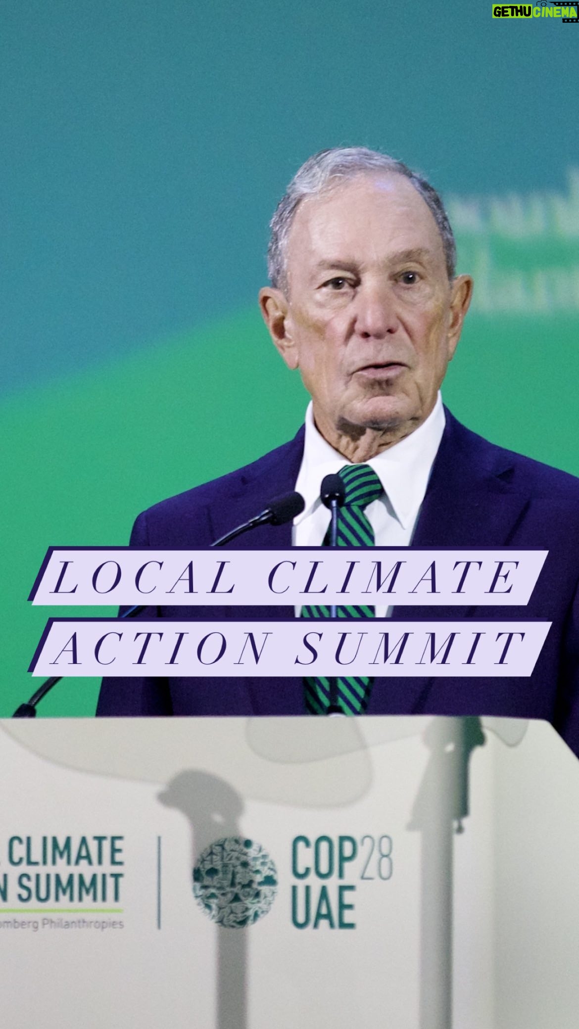 Michael Bloomberg - 3 Likes - Cities are leading the way when it comes to reducing emissions. To meet our climate goals, we need to give local leaders a seat at the table - to share ideas, make connections, and forge new partnerships.
That’s what the #LocalClimateActionSummit at @cop28uaeofficial is all about. #COP28 #COP28UAE