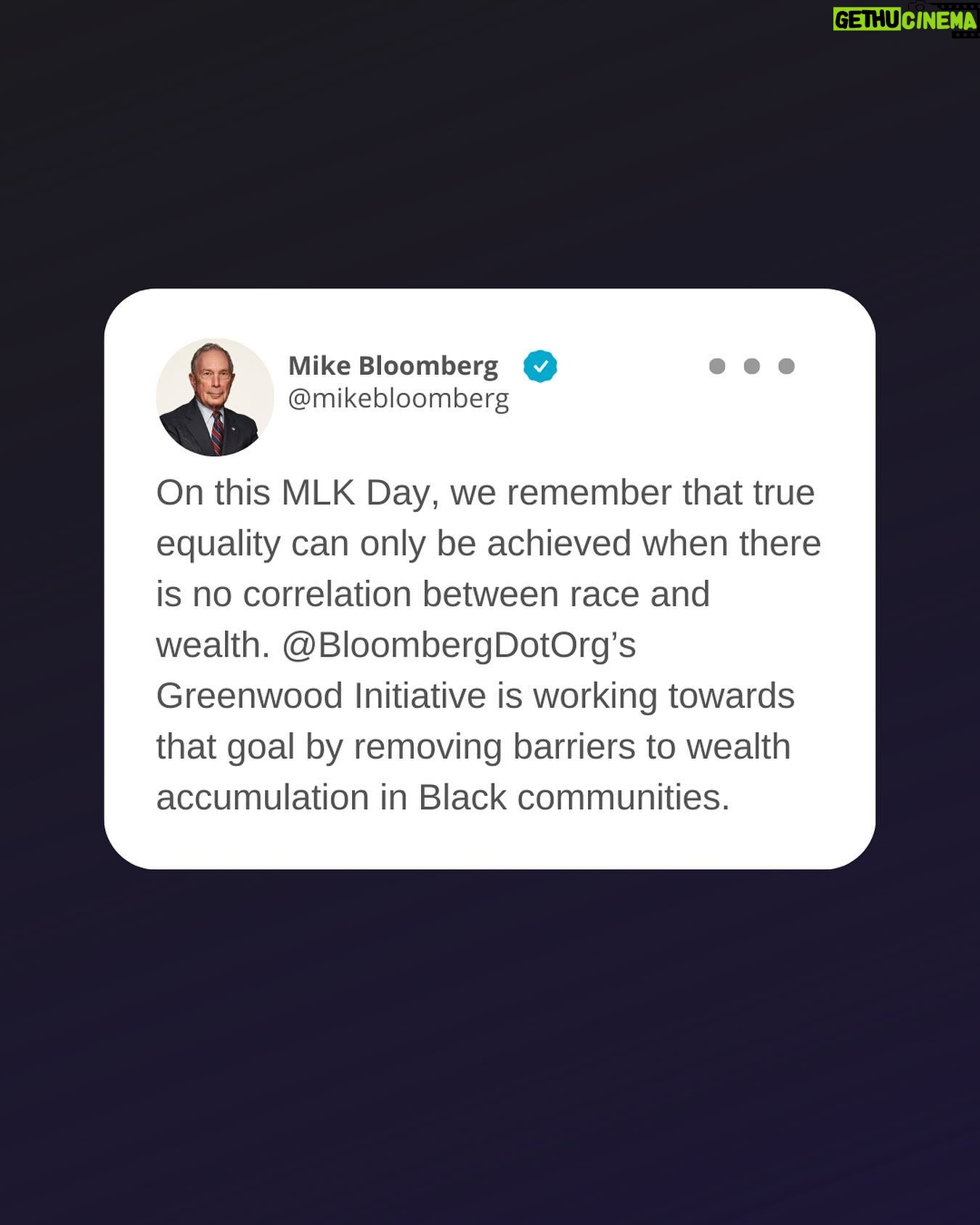 Michael Bloomberg - 3 Likes - #MLKday