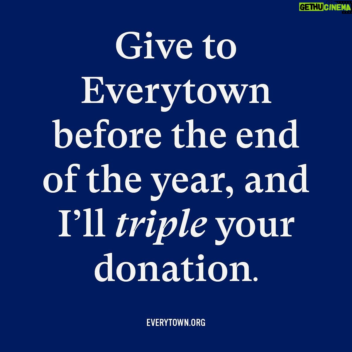 Michael Bloomberg - 3 Likes - Gun violence is the number one cause of death for children and teens across the United States. We deserve better.
@everytown is committed to bringing an end to the gun violence devastating our country - but the movement needs your help. If you make a donation to further their work at the link in my bio before the end of the year, I’ll triple match your gift.