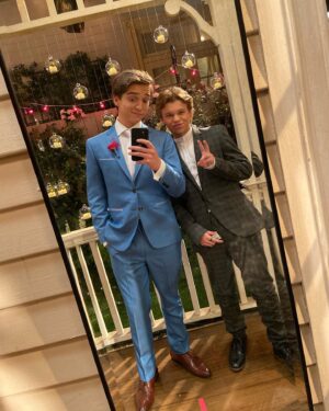 Michael Campion Instagram - lookin FLY (did you notice @taterytky sitting in the audience of the wedding scene?👀) love u buddy :)