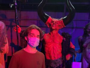Michael Campion Instagram - nothing to do for halloween? well cmon down to @iconsofdarkness in hollywood 😈 this place is dope and scared the bejesus out of me