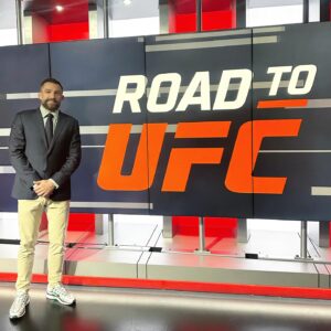 Michael Chiesa Instagram - Pulled a graveyard shift from 3-7am calling fights in China. 

Can’t wait to do it again tonight.