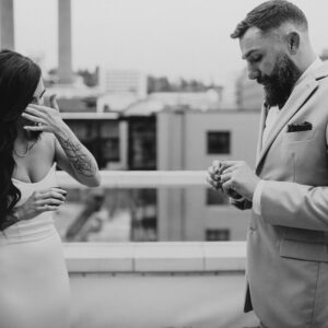 Michael Chiesa Instagram - Two years ago I woke up with a nasty hangover, a huge smile on my face and my grandpa’s wedding ring on my finger. May 14th, 2022 was the greatest day of my life and nothing will ever top it.

Cheers to two years and life to go @kelsiijo.

#TheChiesas #RoadDoggsForLife