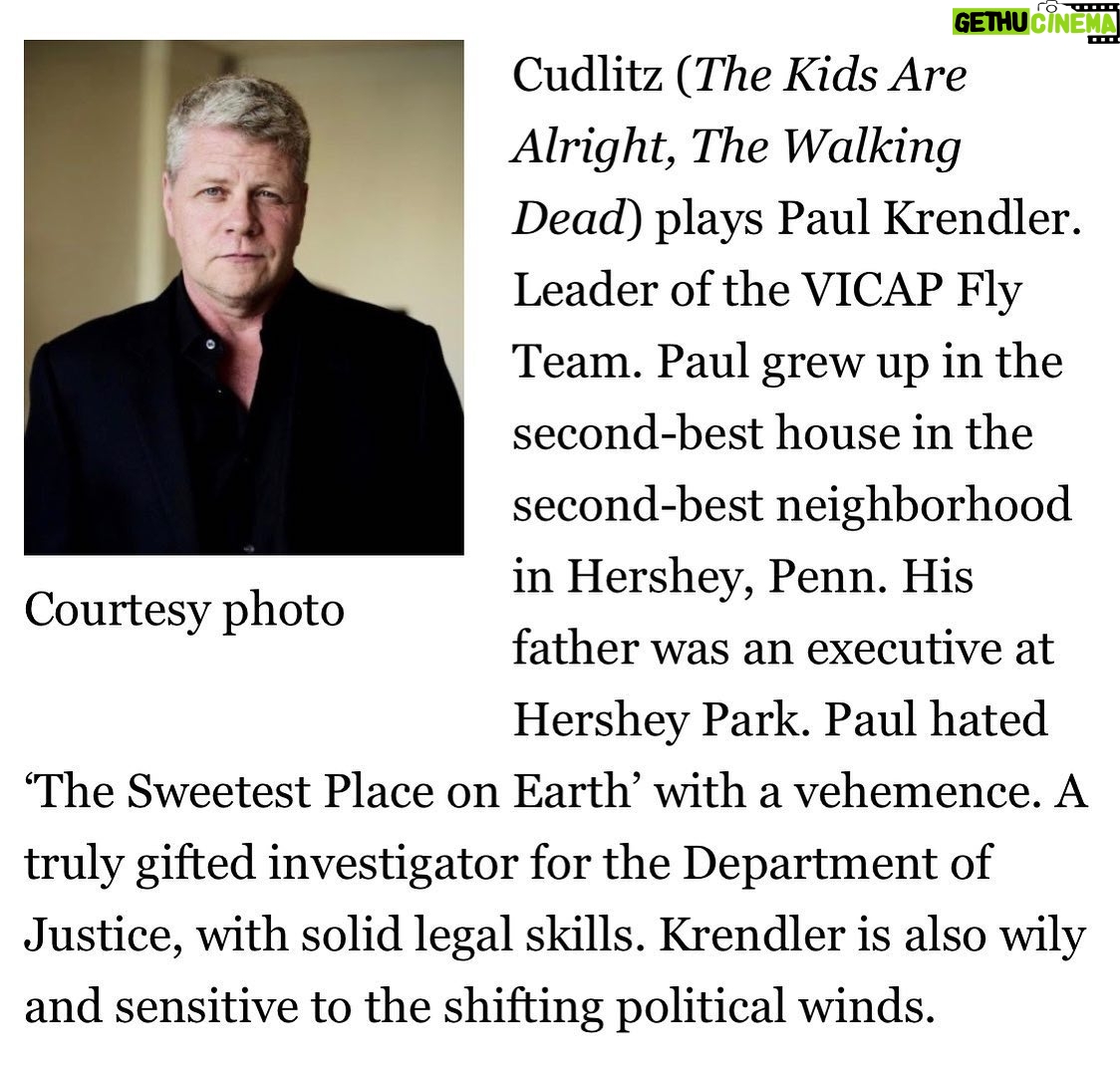 Michael Cudlitz - 11K Likes - Again, very excited to be a part of this one. @alexkurtzmanofficial @rebeccaebreeds @nicksandow @kalpenn @devynariel @luccadeo_ @cbstv 👊😷👊 ...... #Clarice