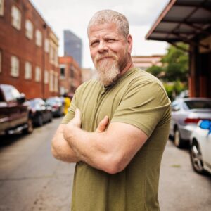 Michael Cudlitz Instagram - Tender hearts come in all shapes and sizes. That 6’1” brawny dude with the steely gaze, whom you think might crush you like a gnat if you make a misstep, might actually be the kind soul who will lend an compassionate ear, give you the shirt off his back, and shelter you when the world’s got you in a stranglehold. 
.
Michael @cudlitz Father, Husband, Director, Actor, Entrepreneur, and dear Friend, is the latter. Much beloved and respected, it was my honor to photograph him in New Orleans, LA, steps from the National World War II Museum. Binge his work on @hbo acclaimed #bandofbrothers the #walkingdead #Southland (and many, many others) and get ready to see him as #LexLuthor on @thecw #supermanandlois 
.
“Tenderness and kindness are not signs of weakness and despair, but manifestations of strength and resolution.” —Kahlil Gibran
.
Portrait: © Kimberly M. Wang | eardog.com | @eardogfoto All Rights Reserved
#eardogstories
.
#mikecudlitz #wwiimuseum @wwiimuseum #orangecountyportraitphotographer #losangelesportraitphotographer