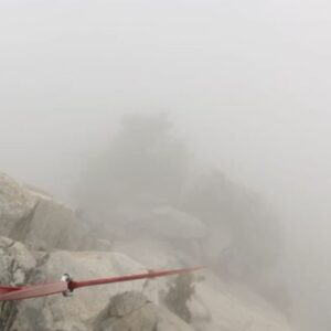 Michael D. Cohen Instagram - Finally out climbing again and it poured! Had to bail and rappel down 3 pitches but it was part of the fun! And we all know we NEED that water! @scma_climb #tahquitz #listentotheweatherreport