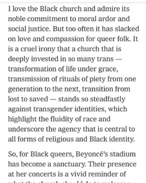 Michael Eric Dyson Instagram - My reflections in @nytopinion on the spiritual energy and religious drive behind the genius of @beyonce