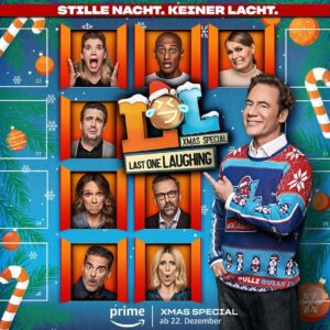 Michael Herbig Instagram - Am 22. Dezember wird‘s was geben! 🎁🎄 #LastOneLaughing @teddyteclebrhan @carokebelin @bastianpastewka #ankeengelke @kurt_kroemer_berlin @martinahillofficial @therealhunzigram @rick_kavanian @primevideode 🎅🏻 #LOLDE