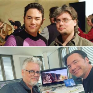 Michael Herbig Instagram - Seit über 20 Jahren ist Filmeditor Alexander Dittner mein Buddy und Partner im Schneideraum … ✂️🎞 Never change a running system! 🤜🏻🤛🏻😘🎬 Heute um 20:15 Uhr „(T)Raumschiff Surprise“ @sat.1 und ab 29. September „Tausend Zeilen“ im Kino! 🍿
