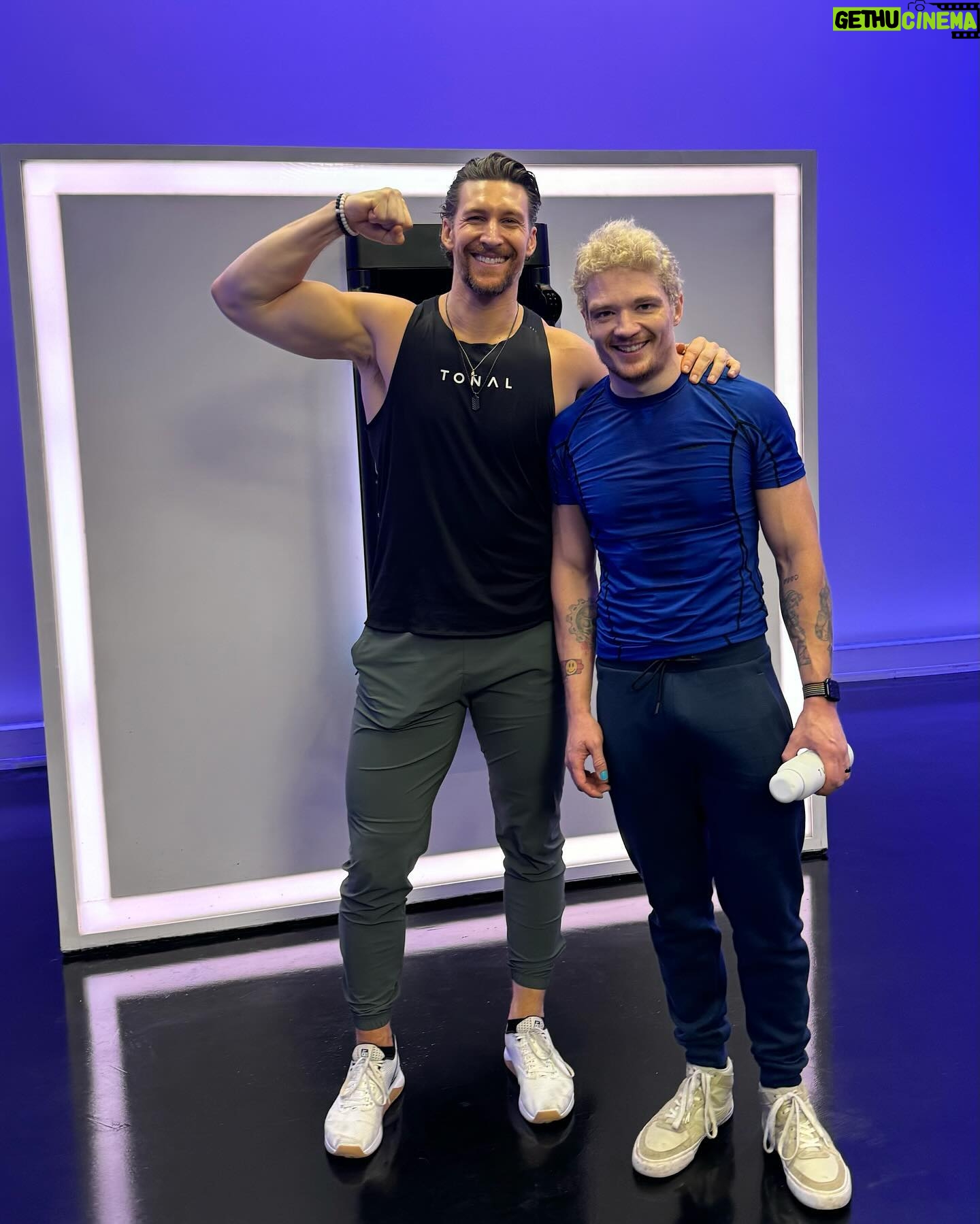 Michael Jones - 10.6K Likes - What better way is there to celebrate a year on @tonal than by going to NYC to visit the studio and work out with my favorite trainer, @joerodonis? There isn’t one. What a trip! #NotSponsored #WentForFun #ItWasAwesome