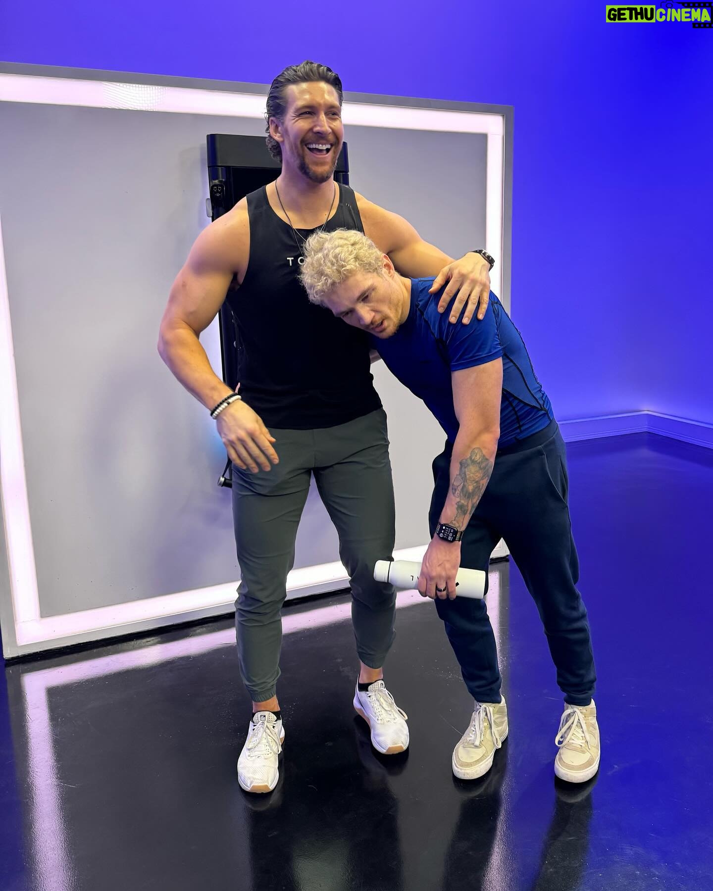 Michael Jones - 10.6K Likes - What better way is there to celebrate a year on @tonal than by going to NYC to visit the studio and work out with my favorite trainer, @joerodonis? There isn’t one. What a trip! #NotSponsored #WentForFun #ItWasAwesome