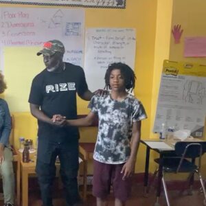 Michael Kenneth Williams Instagram - THE LOVE IS REALL!!!
#BeMoreGreen is a community store that’s give free groceries, micro grown by the youth when u buy one of the natural products like shea butter or alkaline water all made locally by black owned businesses 

Upstairs is a school called  @DifferentKindaSmart where our youth learn cognitive skills and entrepreneurship 

This is all done with no real help from the city of Baltimore or the state of Maryland. 

This is what rebuilding our community, and doing it ourselves looks like 

Be a part of the solution to save our babies. 
For more info go to @formykidz link in bio❤️🖤💚